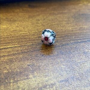Pandora Jewelry RETIRED Pink Enamel Flower Charm DISCONTINUED